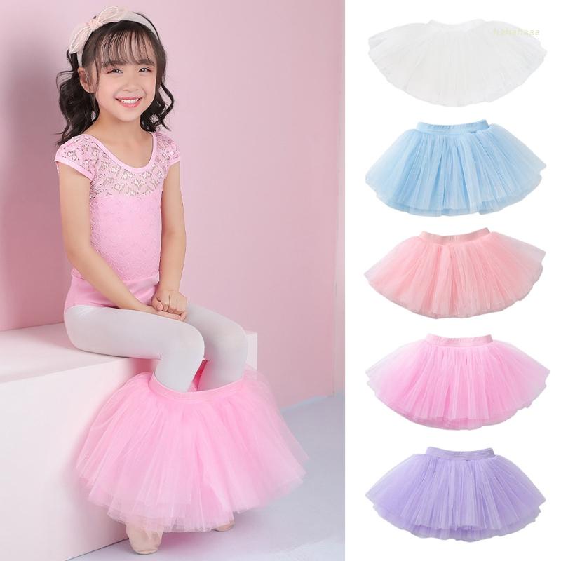 Chân Váy Tutu Múa Ballet Phối Lưới Kiểu Công Chúa Cho Bé Gái