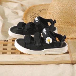 Sandal 3 quai cúc 1 bông