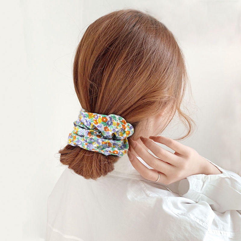 Dây Buộc Tóc Họa Tiết Hoa Thời Trang Cho Nữ