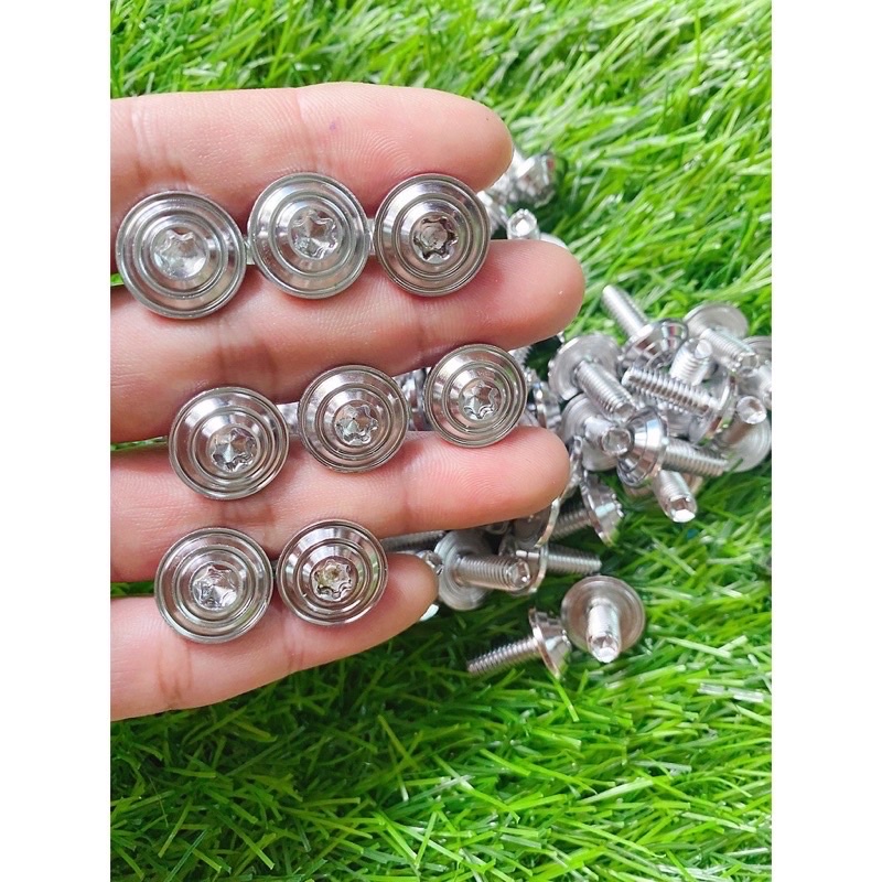 [Đồng Giá ] Ốc Salaya  4li,5li,6li2,6li1,Inox 304 Sáng Gắn Dàn Áo,Ốp Pô,Hộp Xích