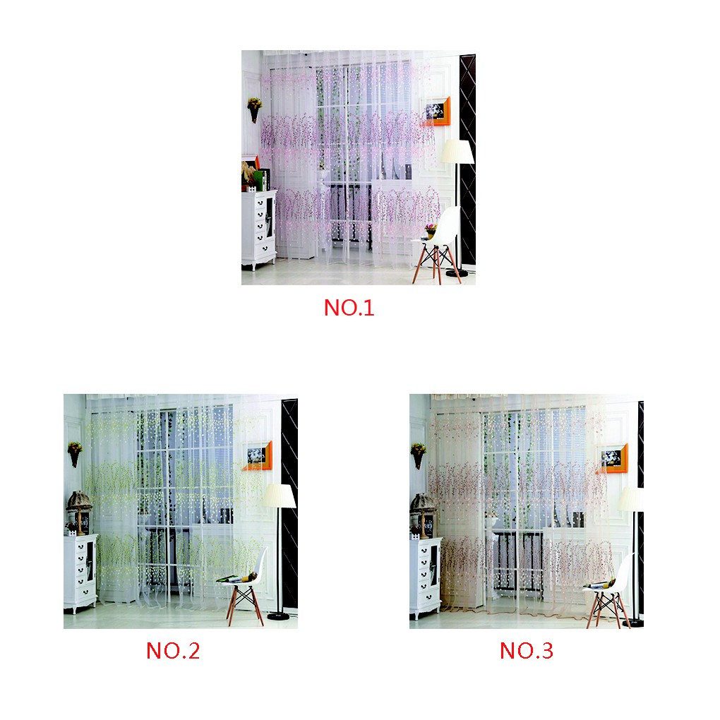 Rèm cửa vải mỏng trang trí nhà 100*200cm