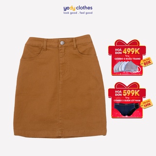 Chân váy ôm kaki YODY ngắn trẻ trung năng động CJN4062