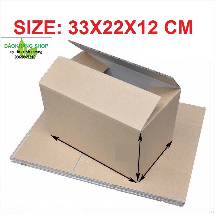 thùng carton 33x22x12 - [ giao hỏa tốc hcm ]