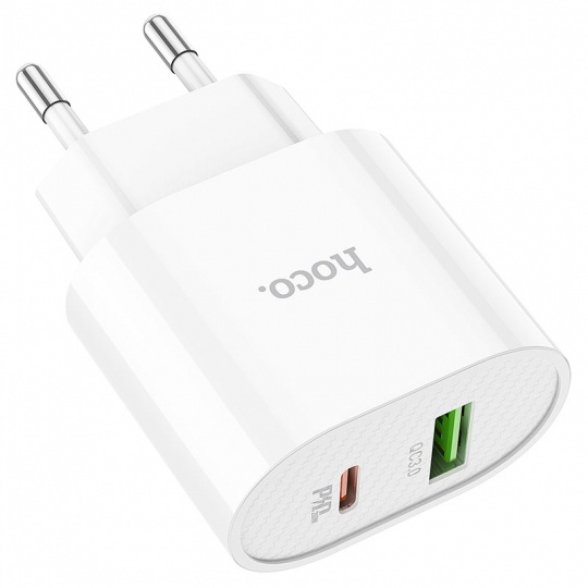Cóc Sạc Nhanh 2 Cổng Hoco C95A PD 20W Qc 3.0