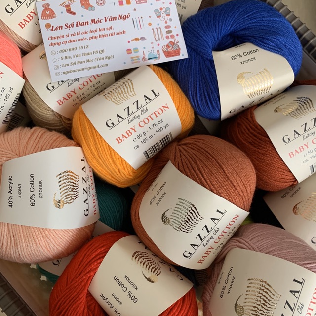 Len Gazzal Baby Cotton (Mã 3410 ~ Mã 3459)