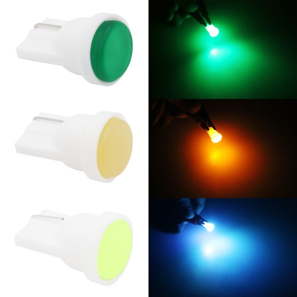 Đèn Led T10 Dùng Thay Thế Taplo Đồng Hồ, Mặt Đồng Hồ Ô Tô, Xe Máy 1 Mắt Chip COB