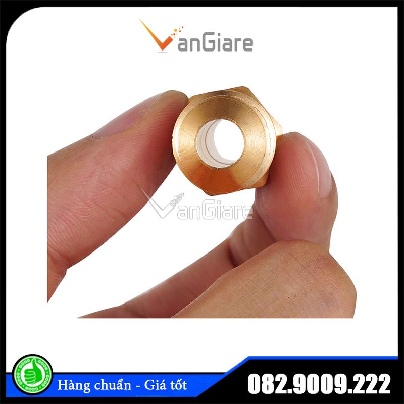 Nối 2 đầu côn lồi ống đồng 6mm 8mm 10mm 12mm 16mm 19mm, 2 đẫu lã