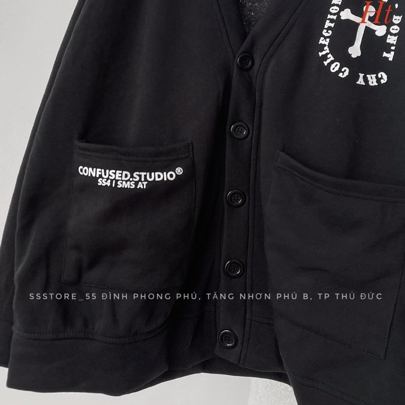 Áo khoác Cadigan Chữ Thập