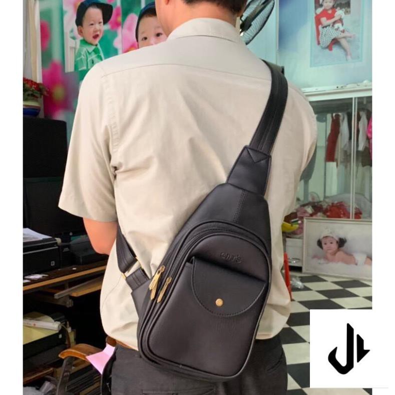 Túi đeo chéo CNT Unisex MQ18 Nâu - J Shop