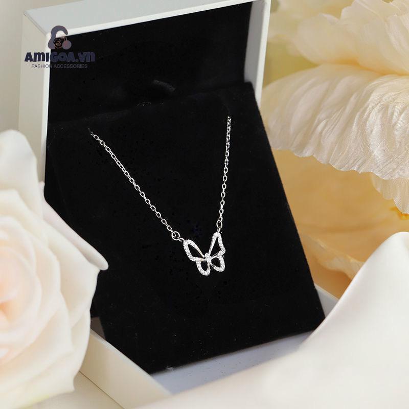 ✨✨Vòng cổ Mặt Hình Bướm Đính Đá Đơn Giản