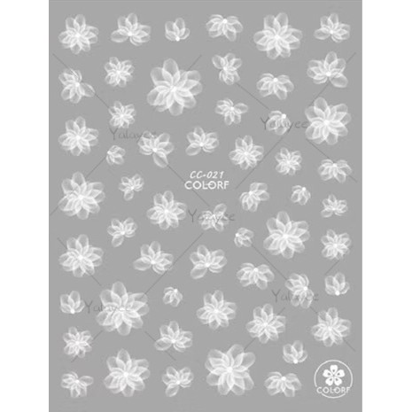 ❤️❤️Miếng Dán Móng Tay Phối Ren Trắng Ba Chiều Phong Cách Nhật Bản Mới