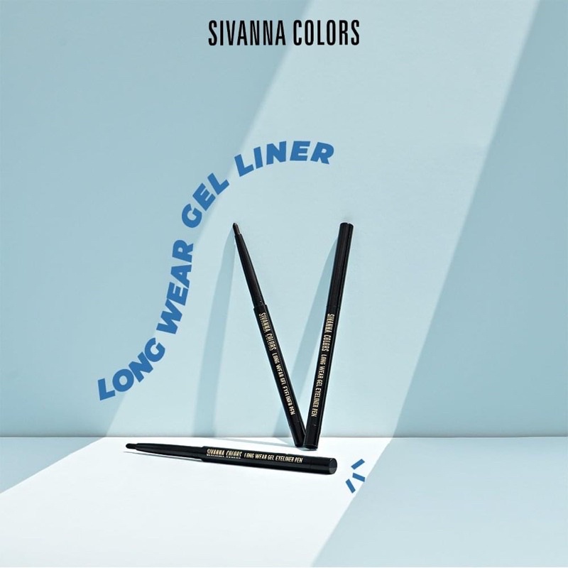Chì kẻ mắt kẻ mí trong ngoài Sivanna Colors Long Wear Gel Eyeliner Pen bền màu dễ sử dụng