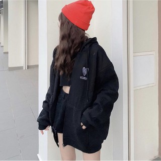 Áo Khoác Hoodie Dây Kéo TRÁI TIM HEART Unisex VST
