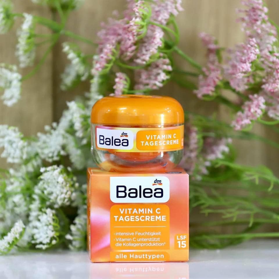 Kem dưỡng trắng da, giảm nếp nhăn Balea Vitamin C 50ml  - Hàng Đức