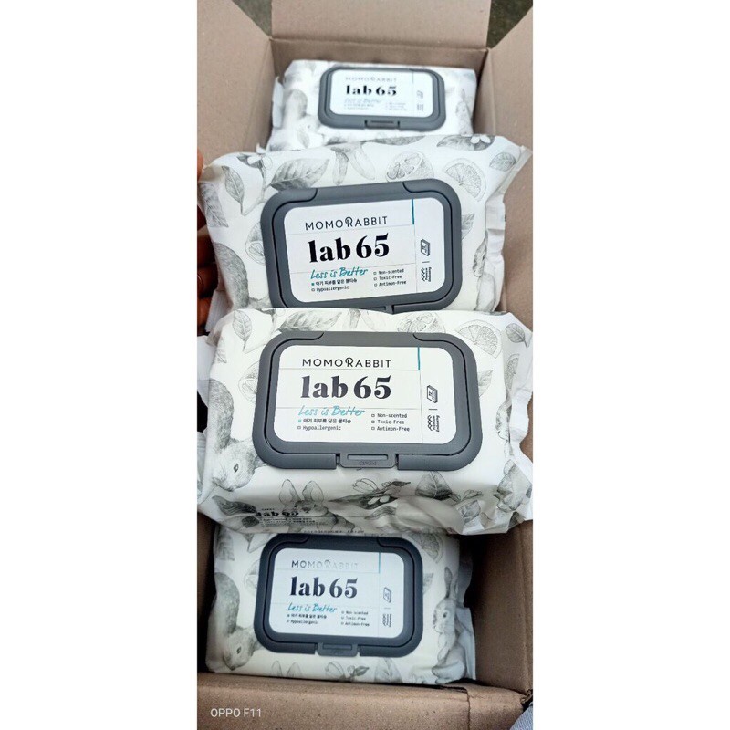 Khăn Ướt Momo Rabbit 💖FREESHIP💖 Giấy Uớt Momo Rabbit - Sợi Khăn Thiên Nhiên Cao Cấp Hàn Quốc Lab65 loại 72 tờ