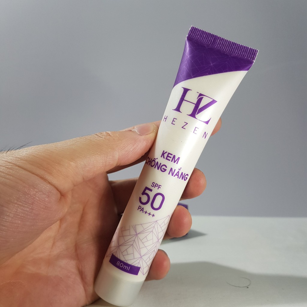 Kem chống  nắng  trắng da, che khuyết điểm, ngăn ngừa mụn  HEZEN .50SPF.80ml | BigBuy360 - bigbuy360.vn