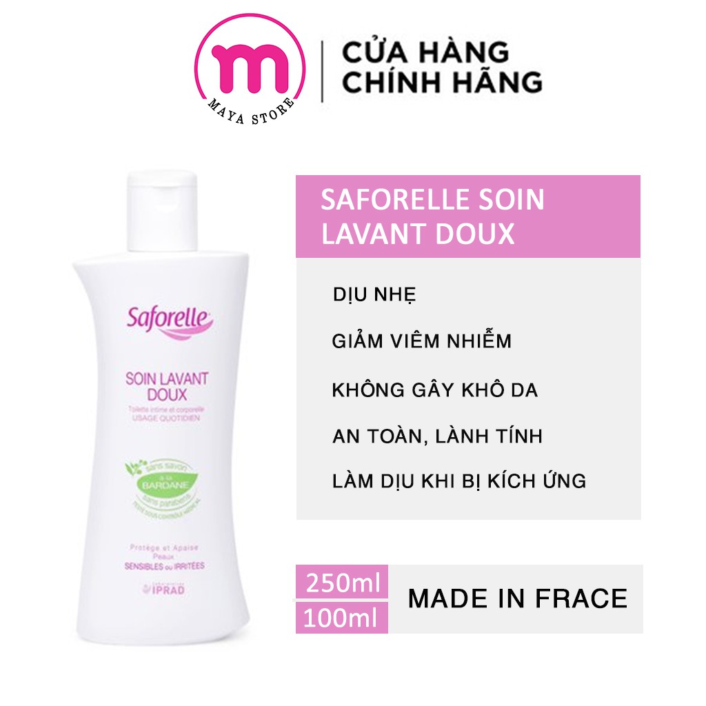 Dung dịch vệ sinh Saforelle Gentle Cleansing Care 100ml - 250ml