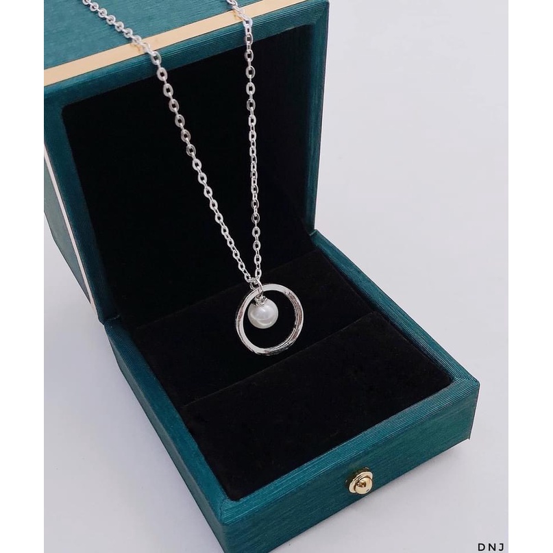 Dây chuyền nữ bạc thật mặt liền nhỏ xinh xắn LINH MIU SILVER