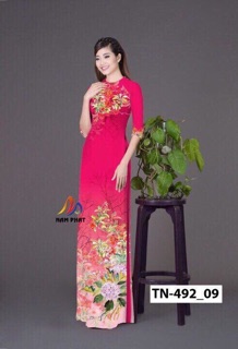 Vải tơ ý và lụa lạnh ,in 3D
