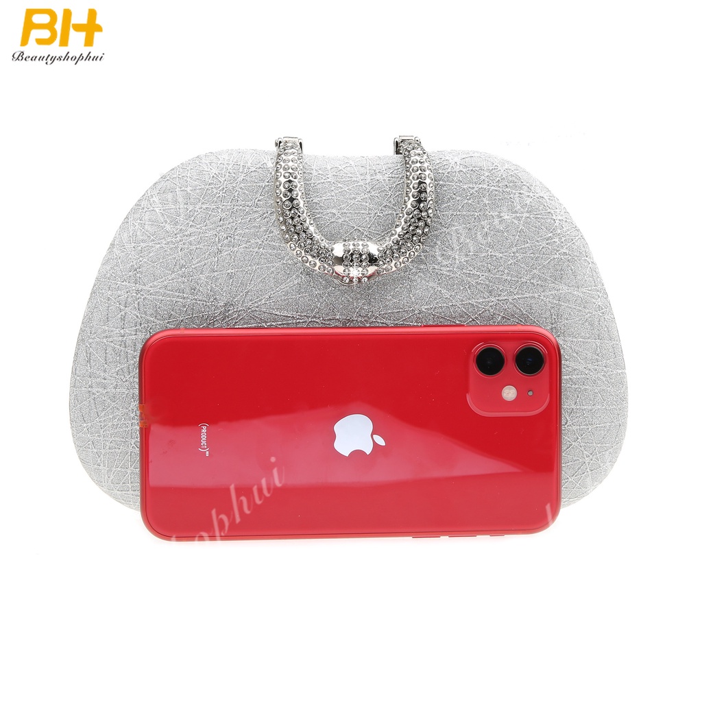 Ví Cầm Tay Dự Tiệc Đính Đá Lấp Lánh Thời Trang Mới 2022