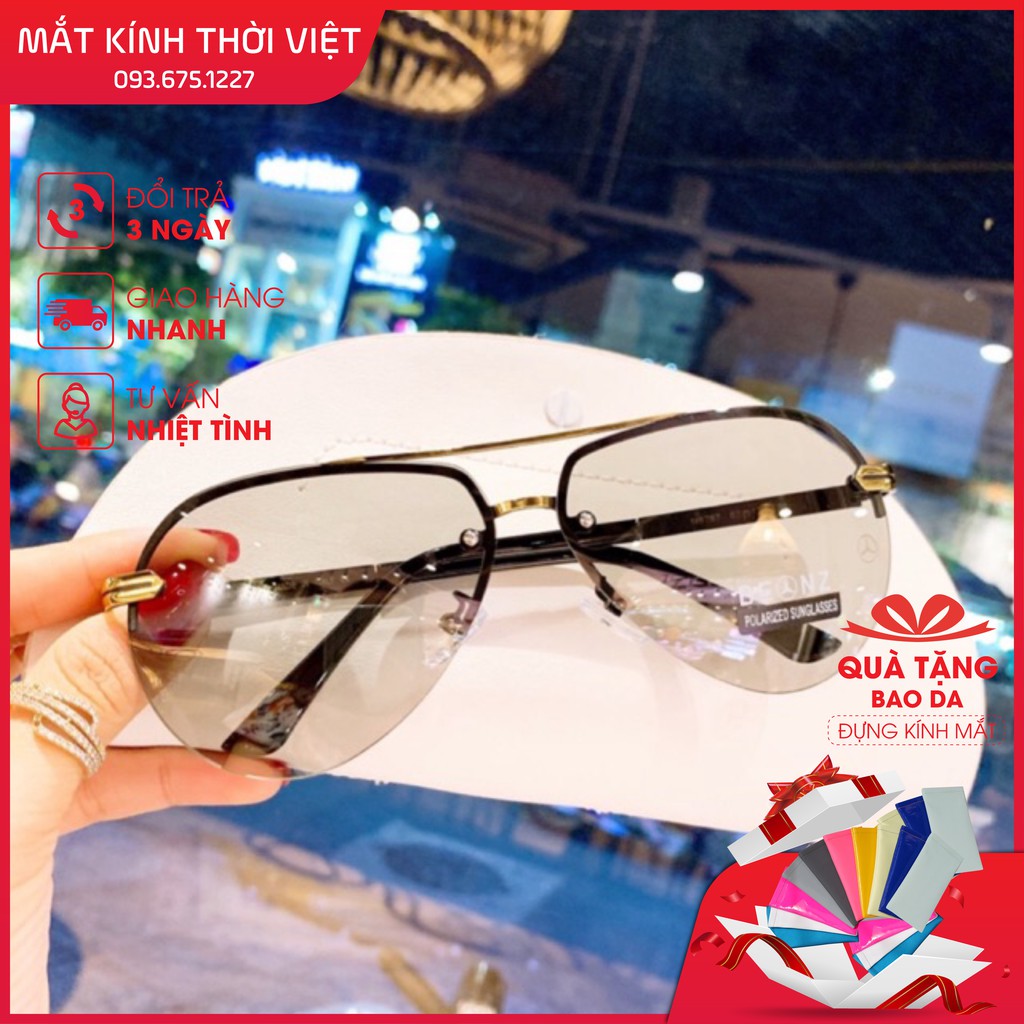 Kính nam MER đổi màu đi nắng đi đêm phi công