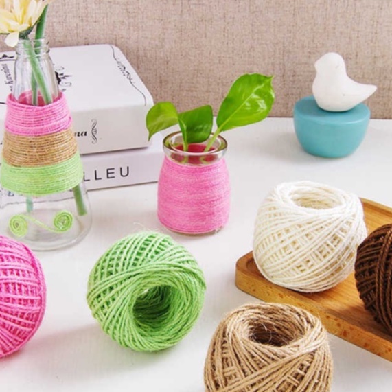Cuộn 50m dây thừng nhiều làm đồ thủ công tiện dụng