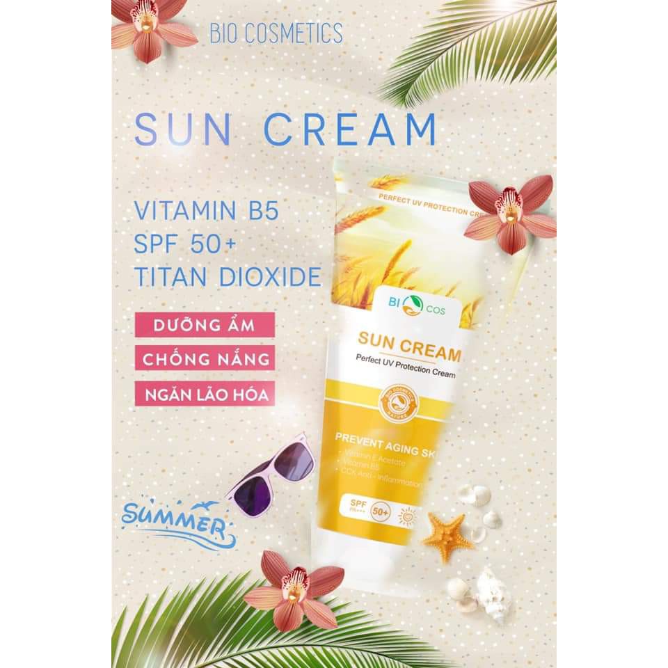 KEM CHỐNG NẮNG BIOCOSMETIC SPF 50/PA+++