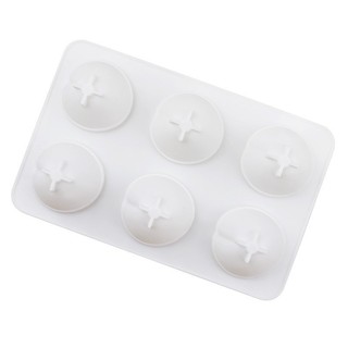 Khuôn silicon 6 quả đào