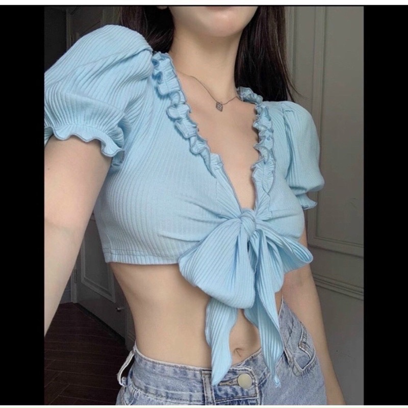 ÁO KIỂU BÈO CỘT NƠ