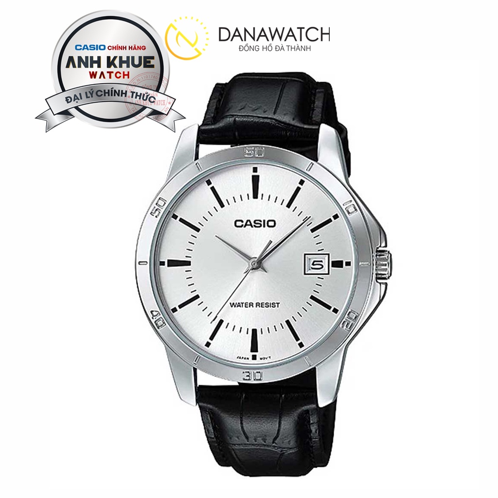 Đồng Hồ Nam Casio Chính hãng MTP-V004L-7AUDF Dây Da 42mm