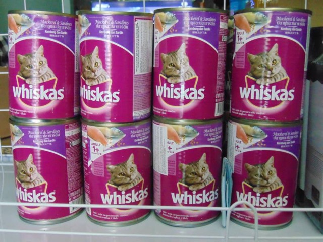 1 thùng 24 lon pate Whiskas cho mèo trưởng thành ( lon 400gr)