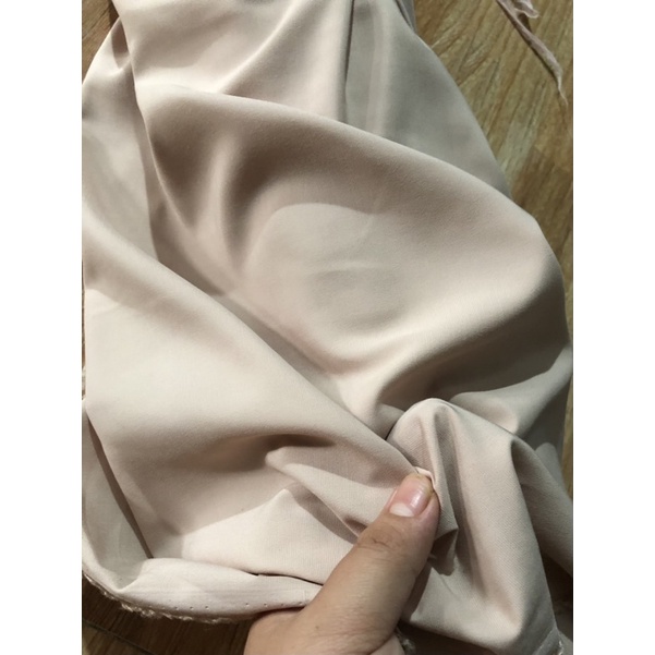 Vải Đũi Trơn Màu Kem Hồng+Hồng Đỗ may váy áo,bộ đồ mua hè mềm mátoo