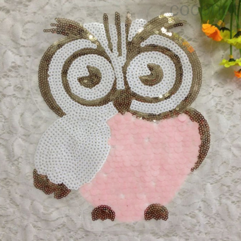 Miếng dán quần áo hình hoạt hình đính kim sa lấp lánh