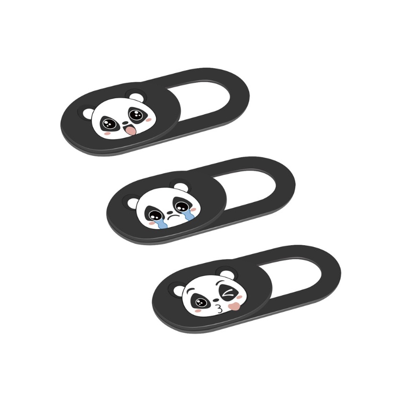 ✿ Set 3 Miếng Dán Bảo Vệ Ống Kính Máy Ảnh Hình Gấu Trúc Dễ Thương