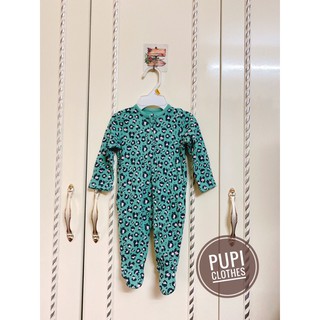 [0-3m, 6-9m, 12-18m] Body cho bé hình báo đốm xanh