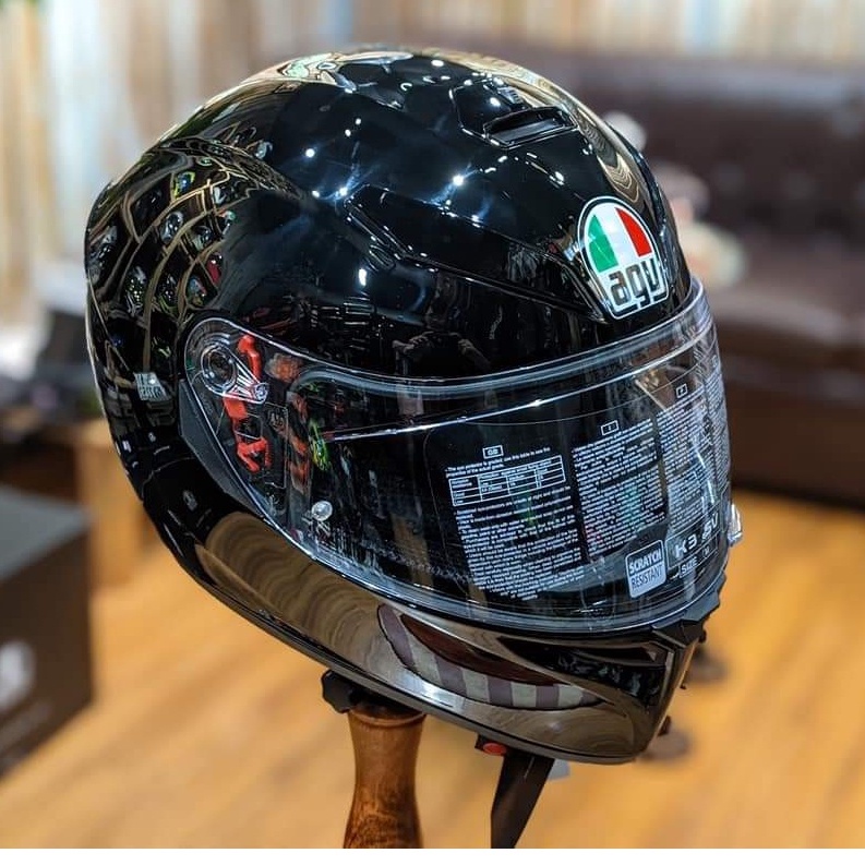 Mũ Bảo Hiểm Motor AGV K3SV Solid Black Chính Hãng Siêu Đẹp