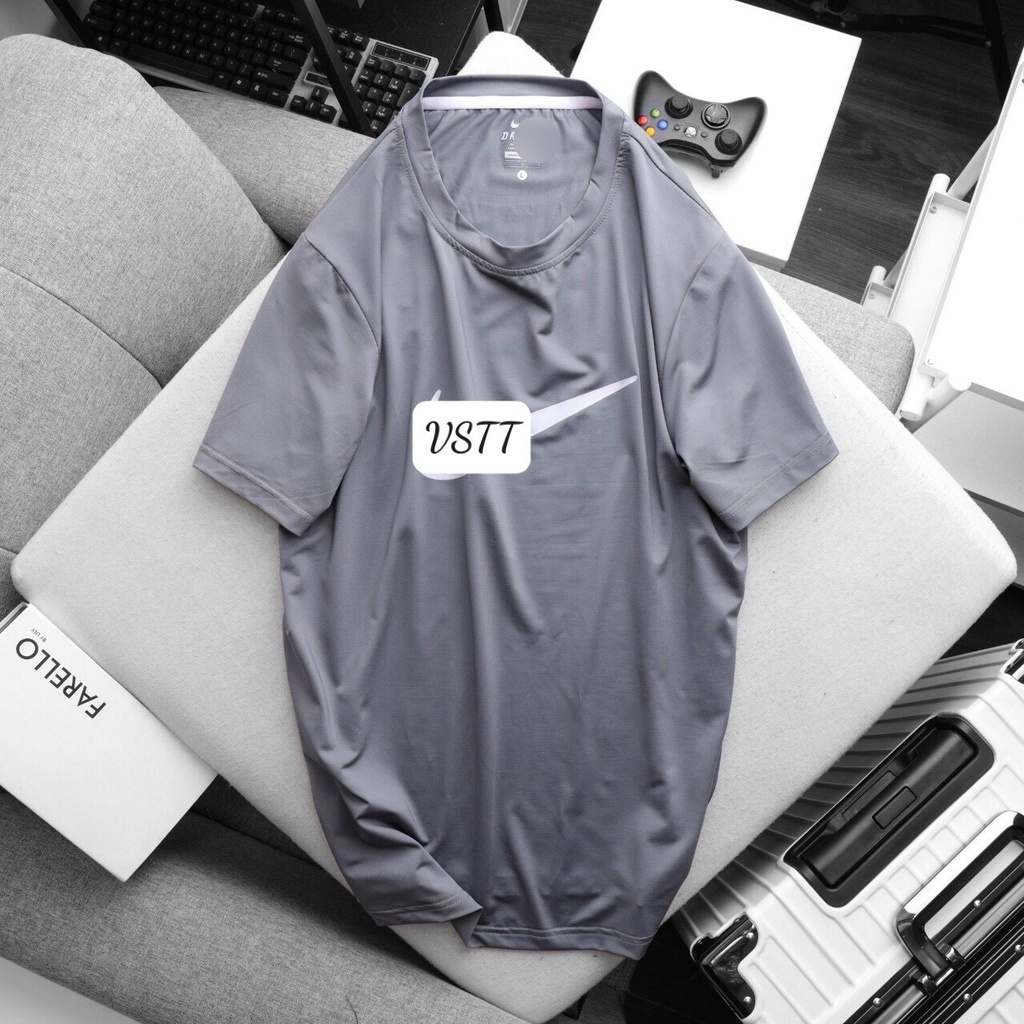 Áo Thun Thể Thao Nam thun lạnh tập gym cổ tròn ngắn tay vải thoáng mát co giãn chuẩn form nhiều màu