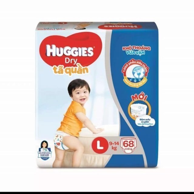 Bỉm quần huggies L68