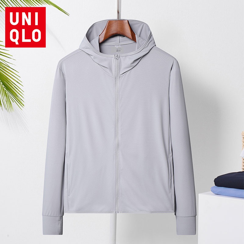 Áo Khoác Hoodie Thể Thao Tay Dài Chống Tia UV Thoáng Khí Thời Trang Cho Nam