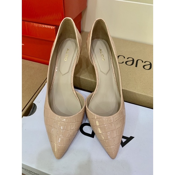 ALDO GIÀY CÔNG SỞ KHOÉT EO MÀU NUDE