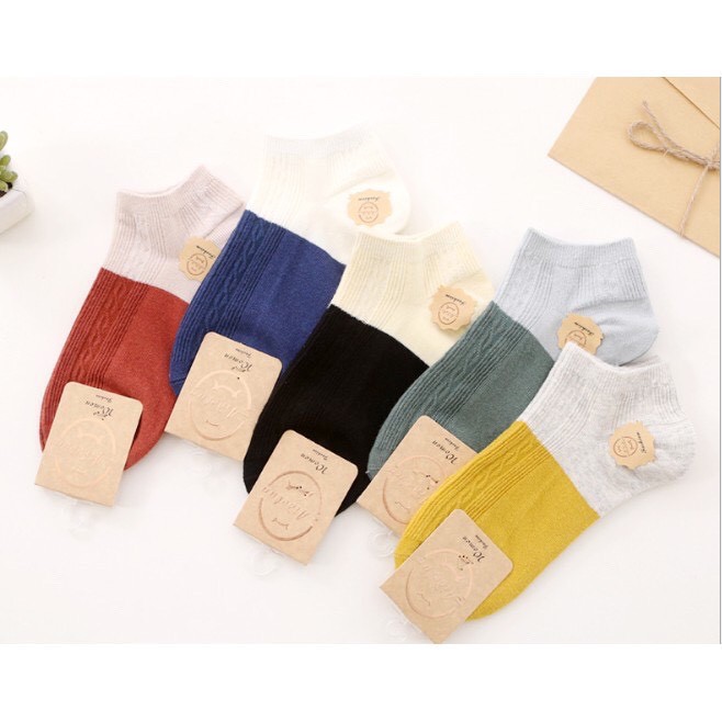 Tất (vớ) unisex cổ ngắn hàn quốc