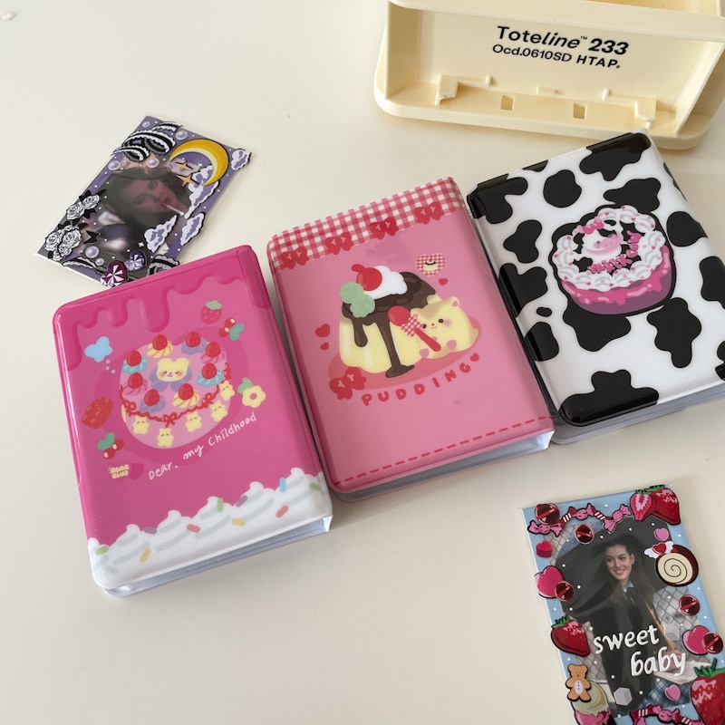 Album ảnh hoạ tiết gấu xinh xắn với 40 trang PVC kích thước 3 inch