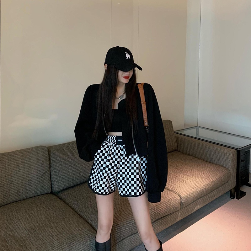 Quần short thể thao IELGY lưng cao dễ phối đồ thời trang cho nữ