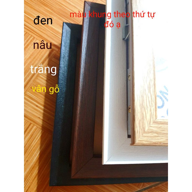 Khung ảnh trong suốt 2 lớp mica sát nhau, nhiều cỡ,nhận làm theo size khách
