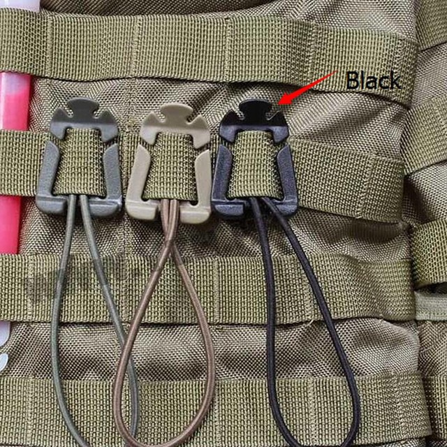 2 Khóa Dây Đai Ba Lô Cắm Trại Ngoài Trời Molle Attach Webdom