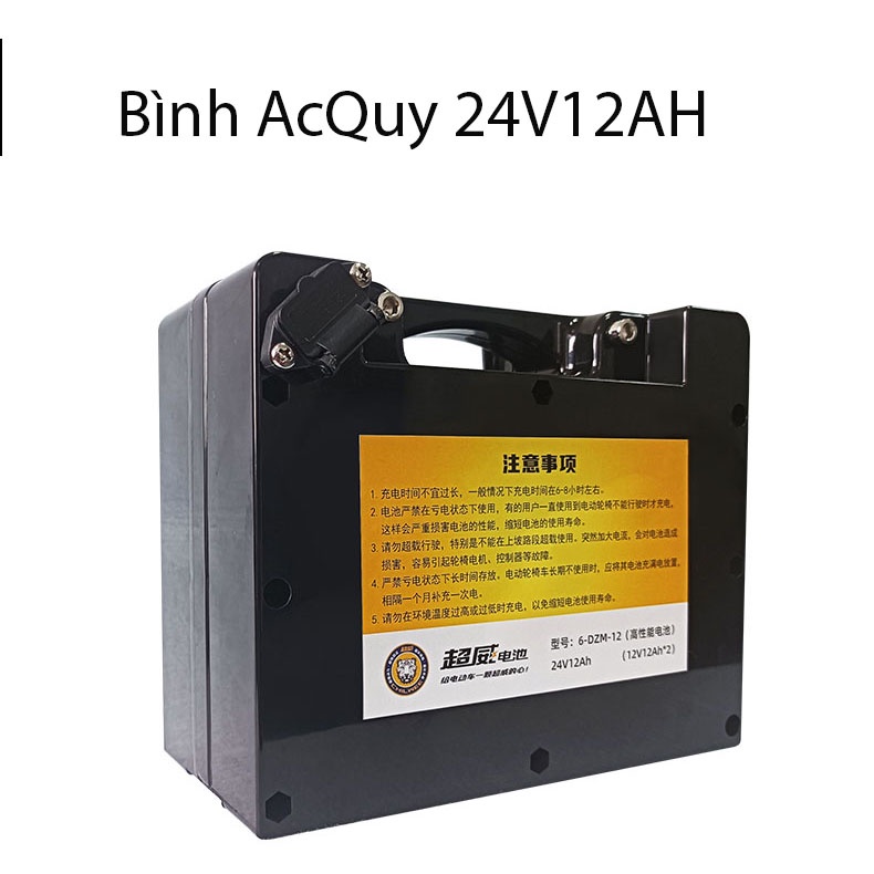 Bình ác quy xe lăn điện 24v 12ah