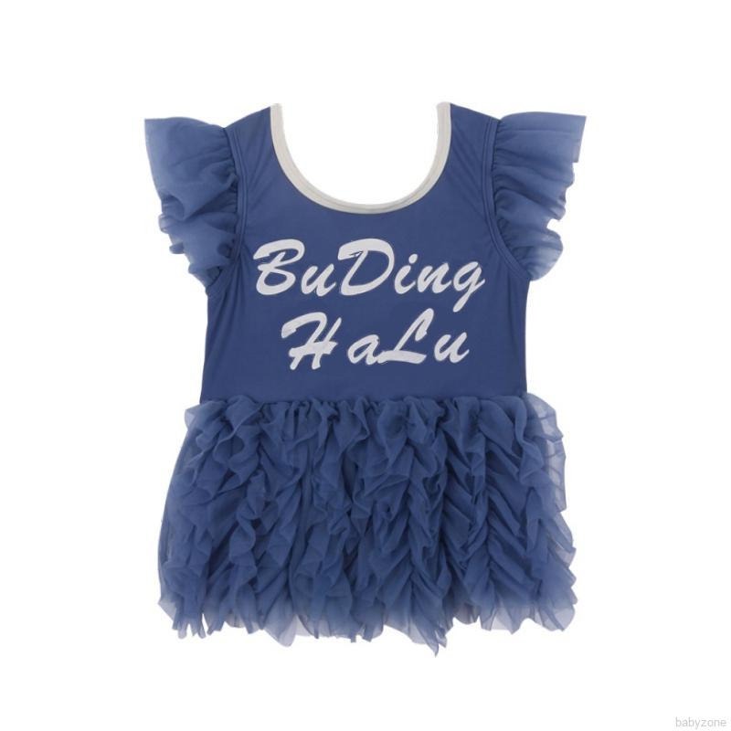 Đồ Bơi Một Mảnh Phối Ren Xinh Xắn Đáng Yêu Cho Bé Gái