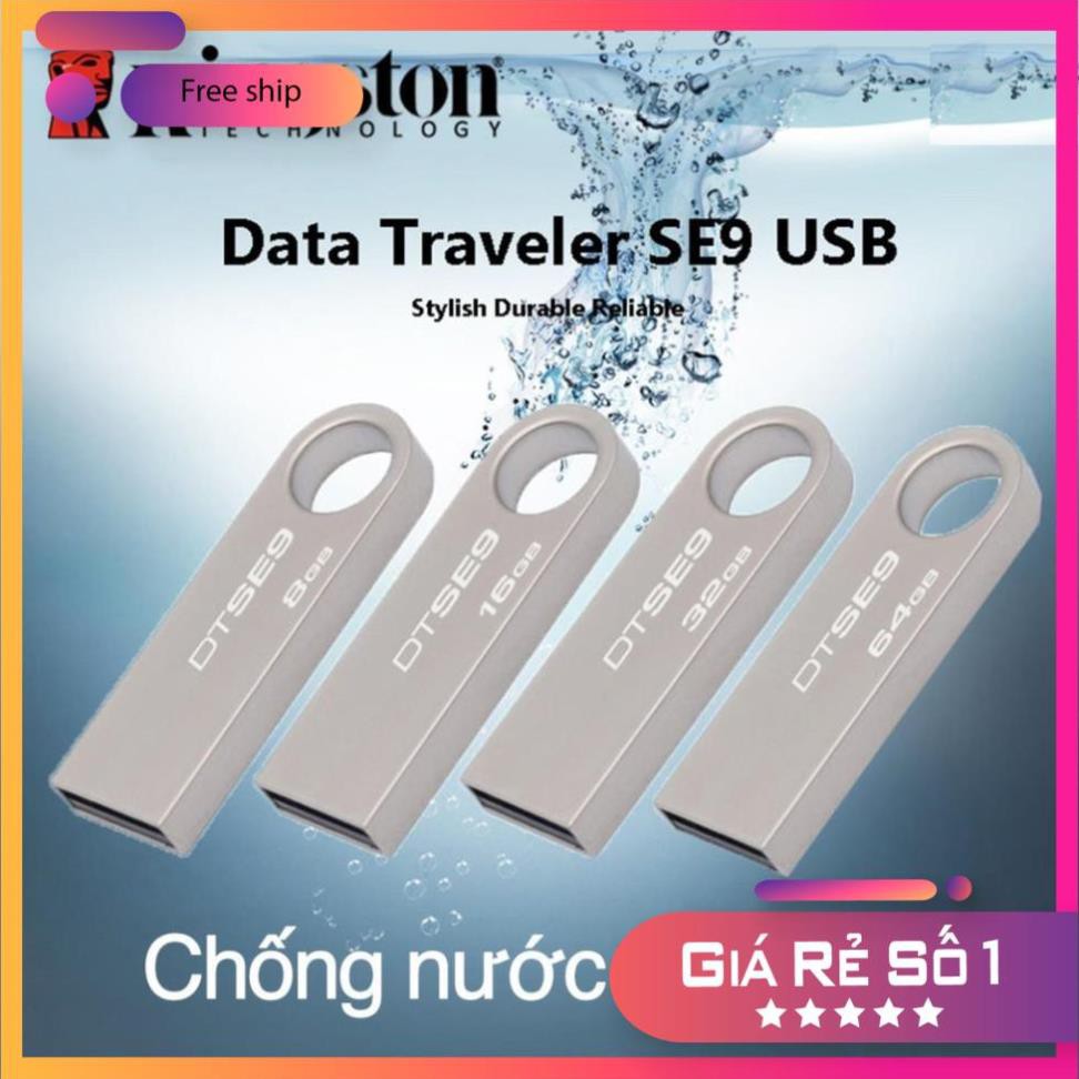 USB Kingston SE9 8G, USB3.0, chống nước, BH 1 năm - CAM KẾT CHÍNH HÃNG