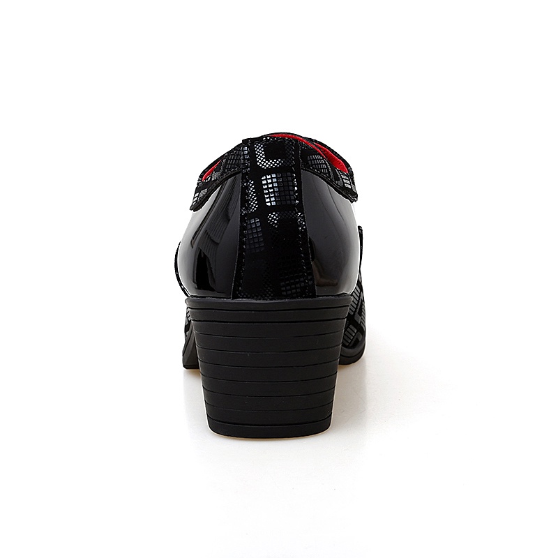 Giày da gót cao 6cm mũi nhọn thời trang lịch lãm cho nam