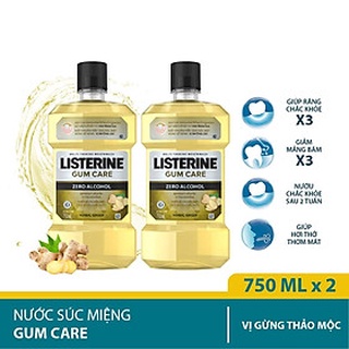 Nước súc miệng giúp nướu chắc khỏe Listerine Gum Care